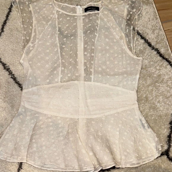 Isabel Marant Sheer White Blouse - Picture 1 of 3
